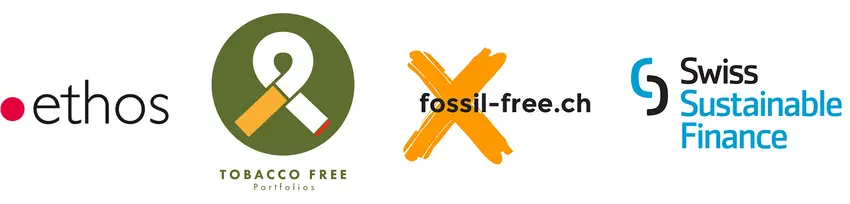 Mitgliedschaften: Stiftung Ethos, Initiative Tobacco-free, Initiative Fossil-free, Actares, Swiss Sustainable Finance