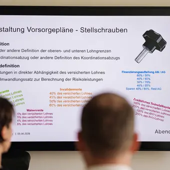 Mitglieder des Stiftungsrates bei der Schulung zum Thema Vorsorgepläne