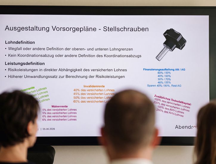 Mitglieder des Stiftungsrates bei der Schulung zum Thema Vorsorgepläne