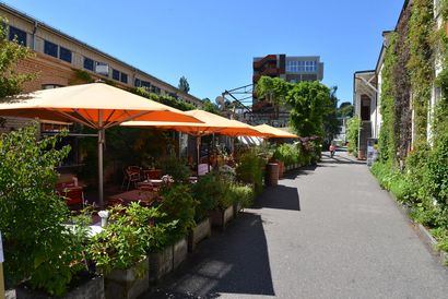 Nachhaltige Arealentwicklung: Das einstige Industrieareal Gundeldinger Feld in Basel heute