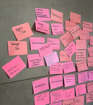 Egnach Siedlungszmorge 2026 Ideensammlung mit PostIts