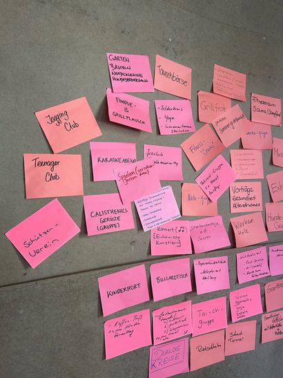 Egnach Siedlungszmorge 2026 Ideensammlung mit PostIts