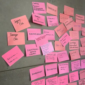 Egnach Siedlungszmorge 2026 Ideensammlung mit PostIts