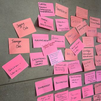 Egnach Siedlungszmorge 2026 Ideensammlung mit PostIts